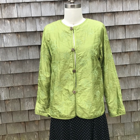 Reversible Silk and Velour Mao Jacket - Picture 1 of 8